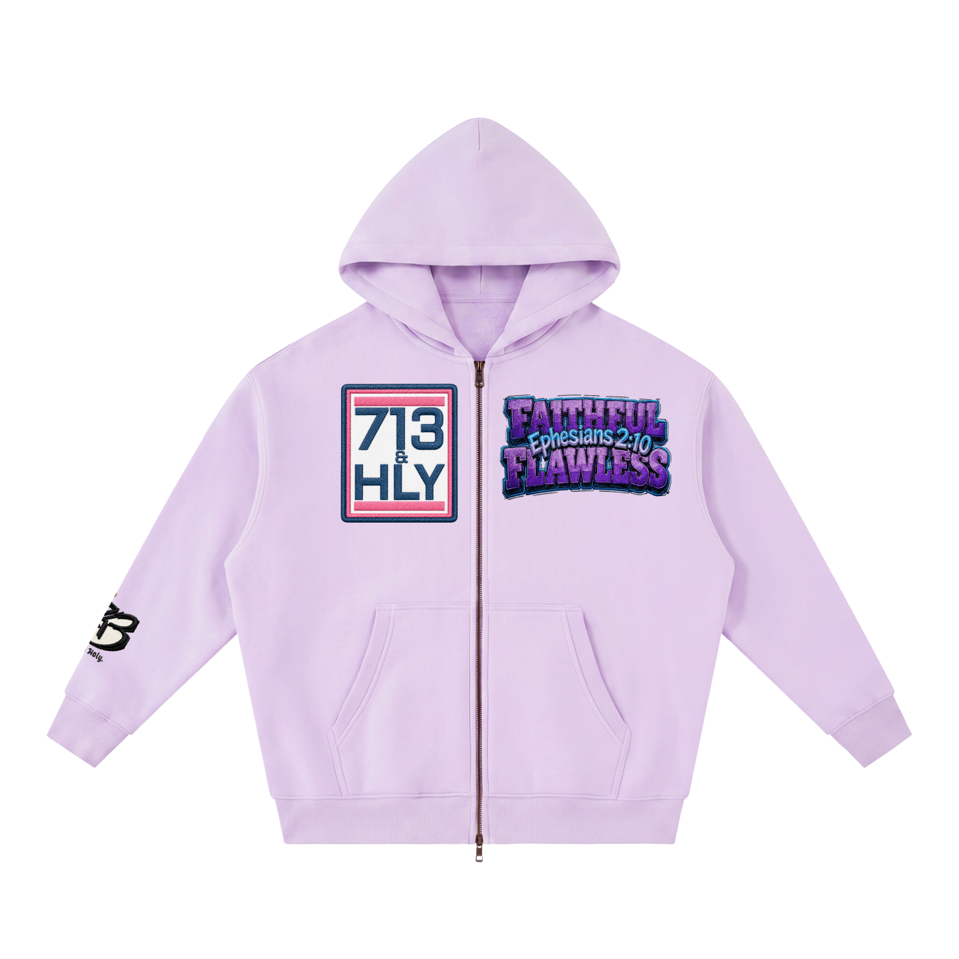 FAITHFUL AND FLAWLESS Essential Oversized Fleece Boxy Hoodie