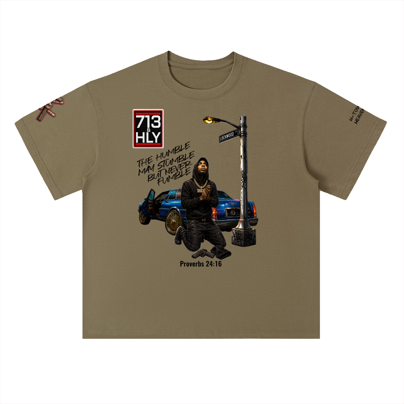 "THE HUMBLE MAY STUMBLE" Heavyweight Drop Shoulder Cotton T-Shirt