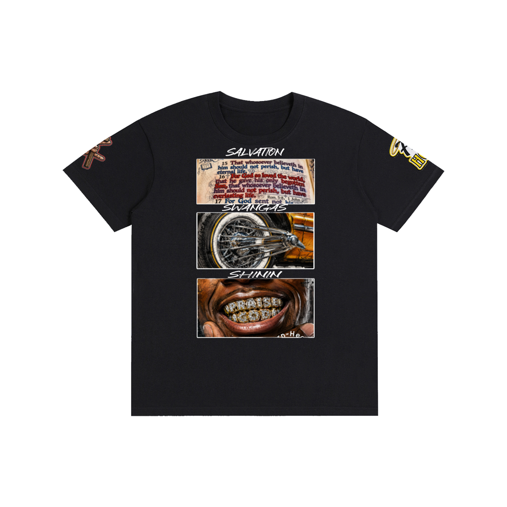 "SALVATION, SWANGAS & SHININ" Pure Cotton Unisex T-Shirt