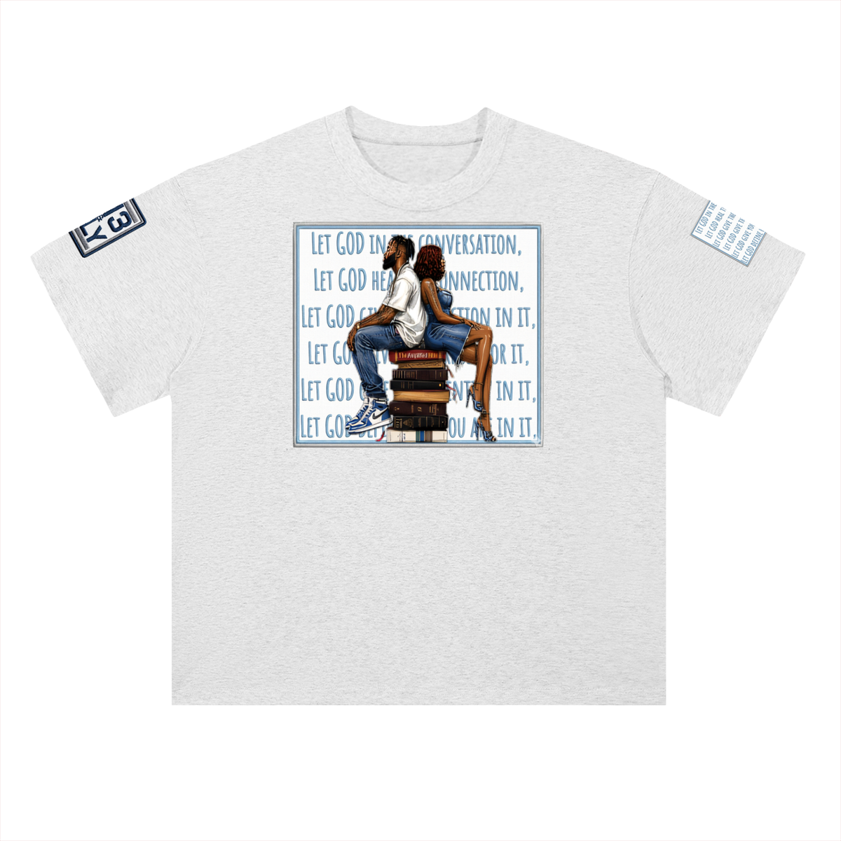"Let GOD In" Heavyweight Drop Shoulder Cotton T-Shirt