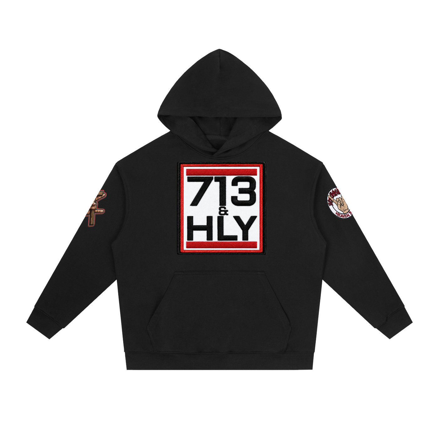 713 AND HOLY Classic Logo Essential Heavyweight Drop-Shoulder Hoodie
