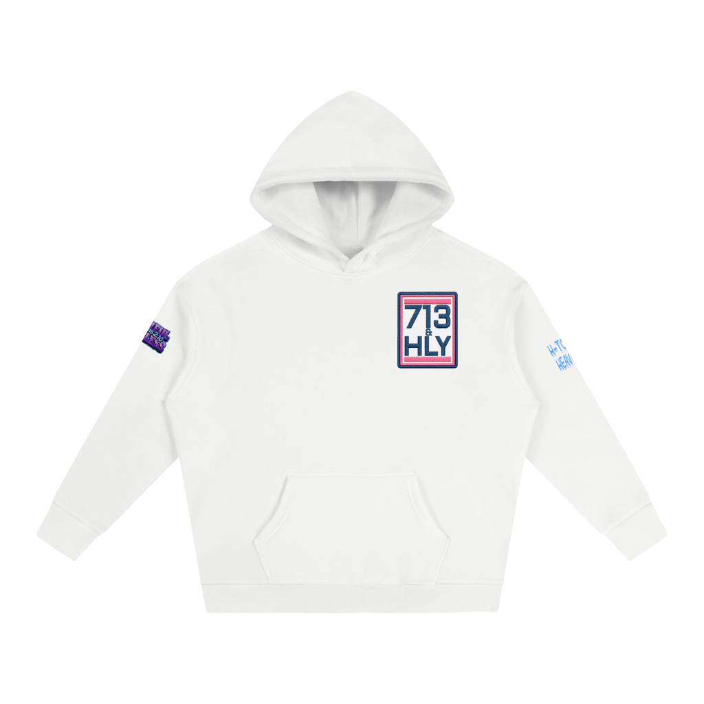 FAITH, FASHION, FACECARD Oversize Fleeced Hoodie