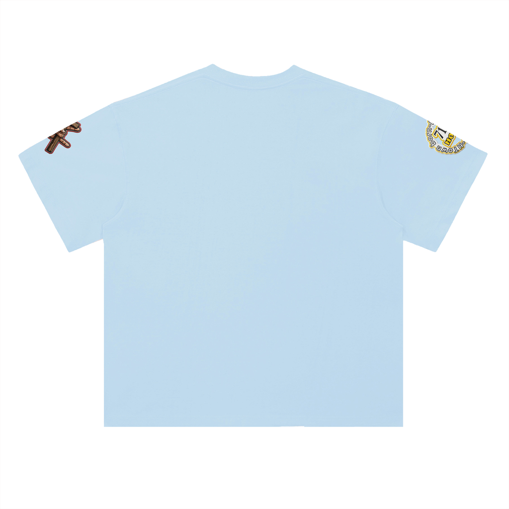 "RIGHT FAITH BRINGS THE BAG" Heavyweight Drop Shoulder Cotton T-Shirt