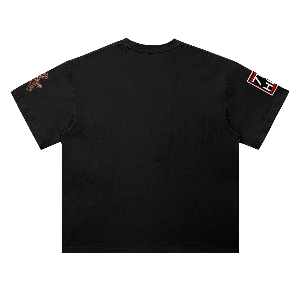 "GOD got BARS" Heavyweight Drop Shoulder Cotton T-Shirt