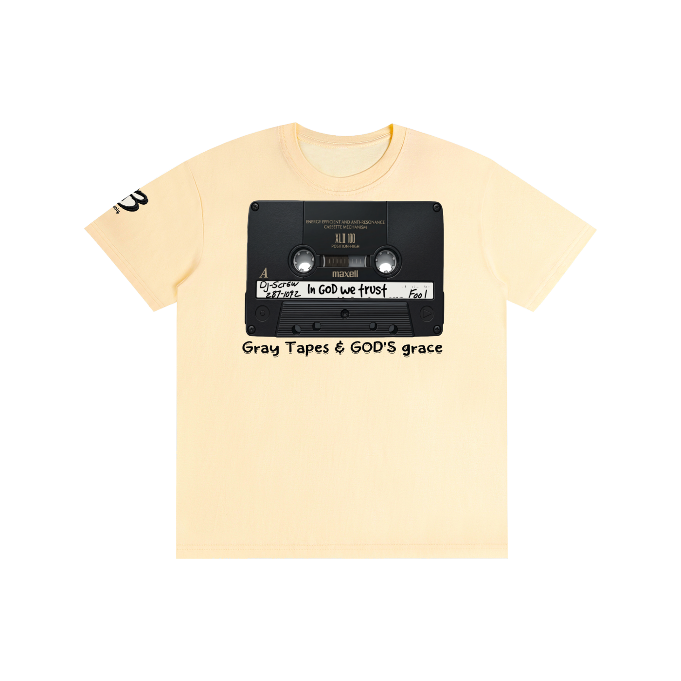 "Gray tapes and GOD'S Grace" Pure Cotton Unisex T-Shirt