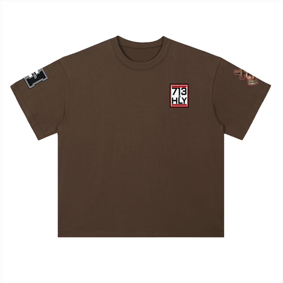 "THE WORD BECAME FLESH" Heavyweight Drop Shoulder Cotton T-Shirt