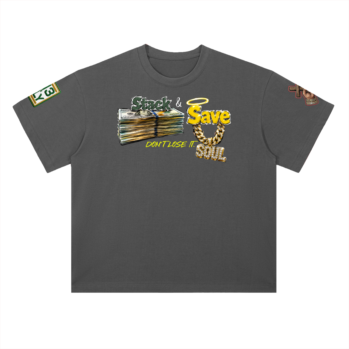 "Stack and Save" Heavyweight Drop Shoulder Cotton T-Shirt