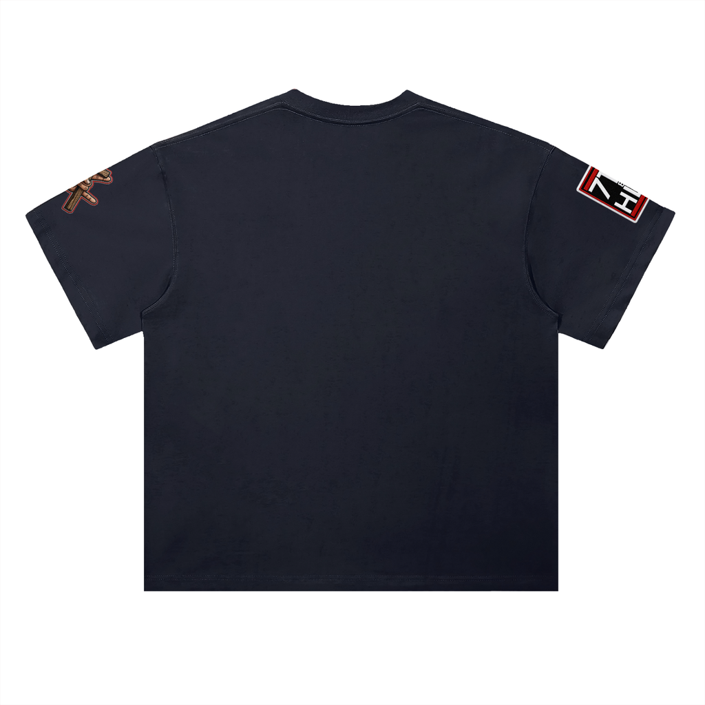NO LOSSES UNIVERSITY Heavyweight Drop Shoulder Cotton T-Shirt