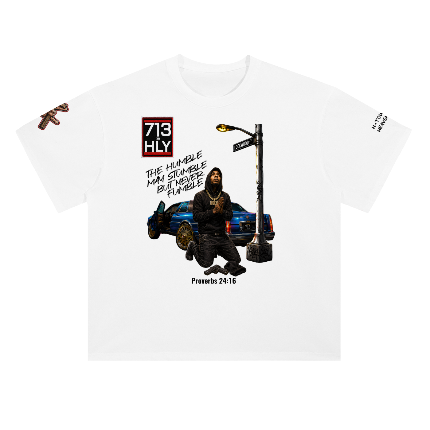 "THE HUMBLE MAY STUMBLE" Heavyweight Drop Shoulder Cotton T-Shirt