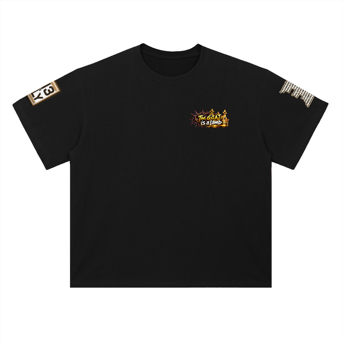 "THE GOAT" Heavyweight Drop Shoulder Cotton T-Shirt