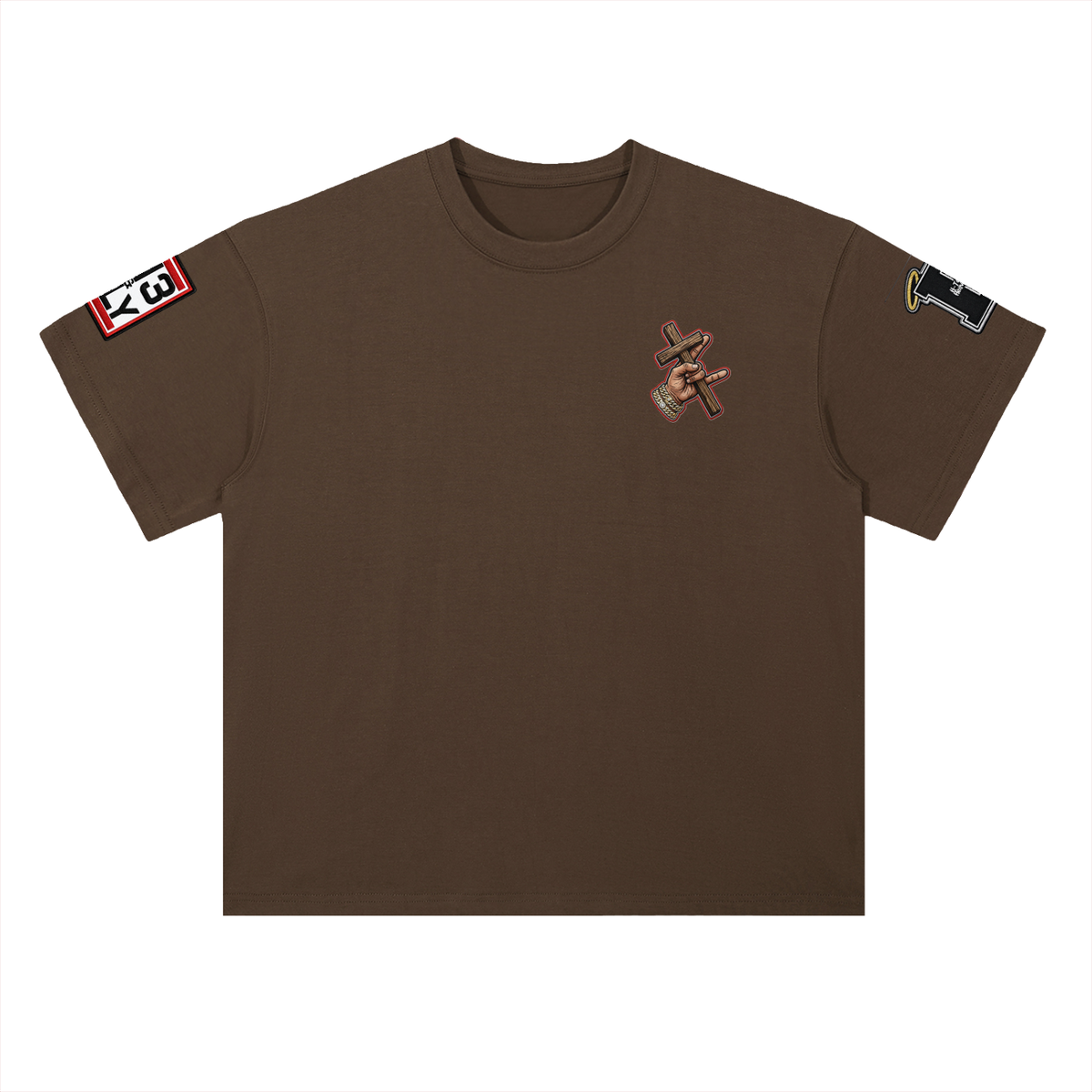 "Follow Me" Heavyweight Drop Shoulder Cotton T-Shirt