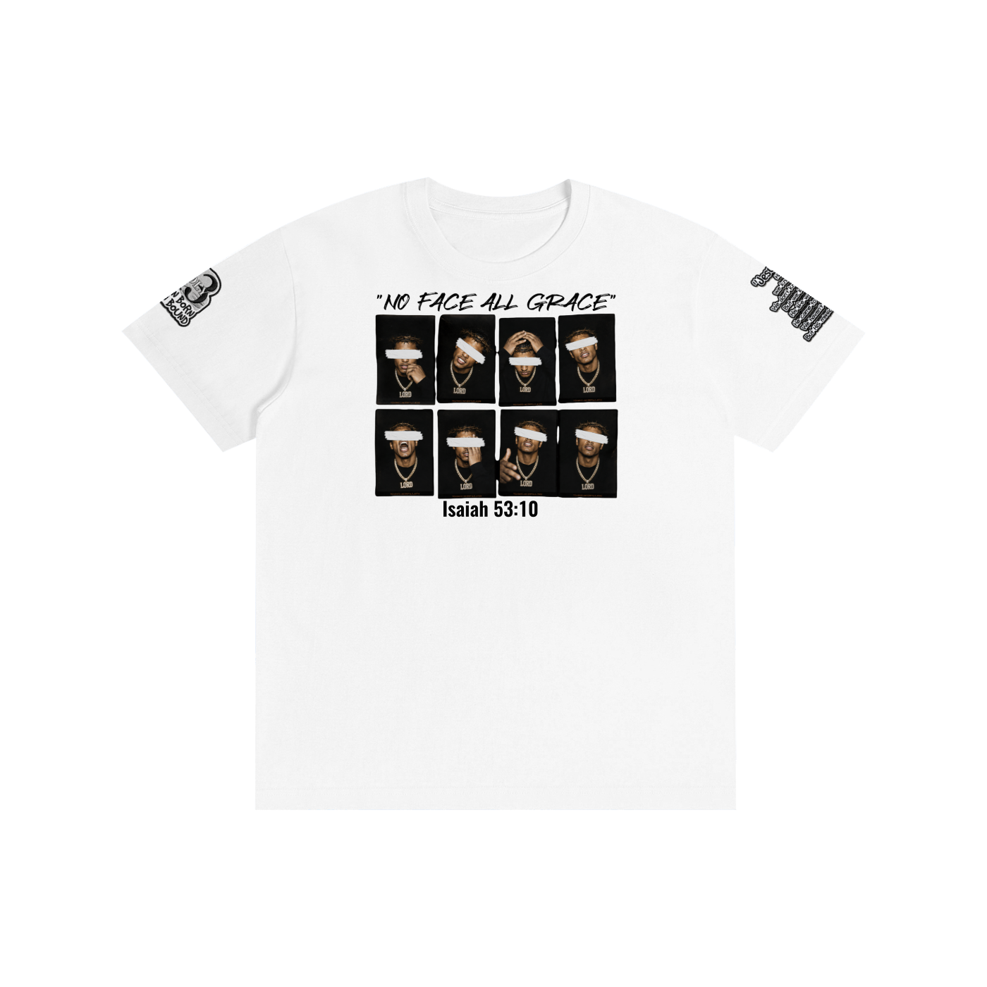 "NO FACE ALL GRACE" Pure Cotton Unisex T-Shirt