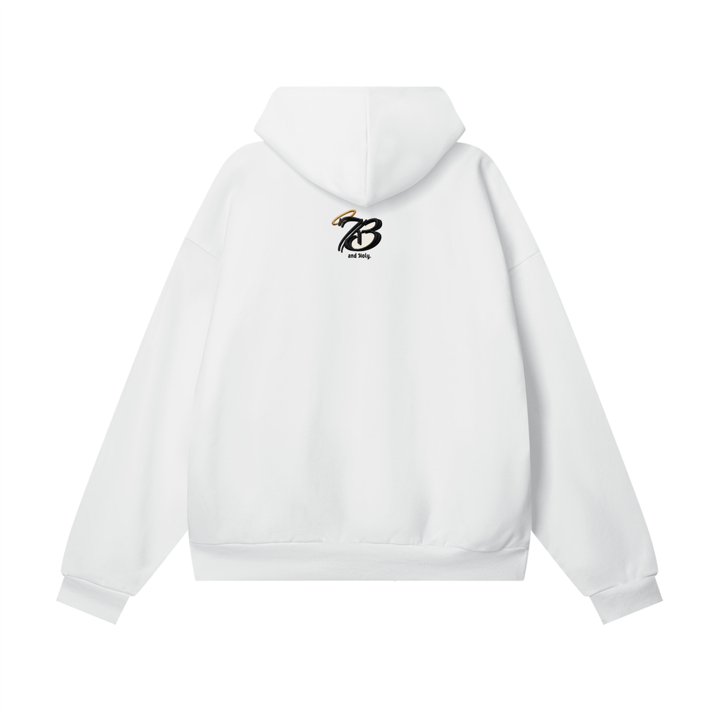 713 AND HOLY Classic logo Heavyweight Hidden Pocket Fleece Hoodie