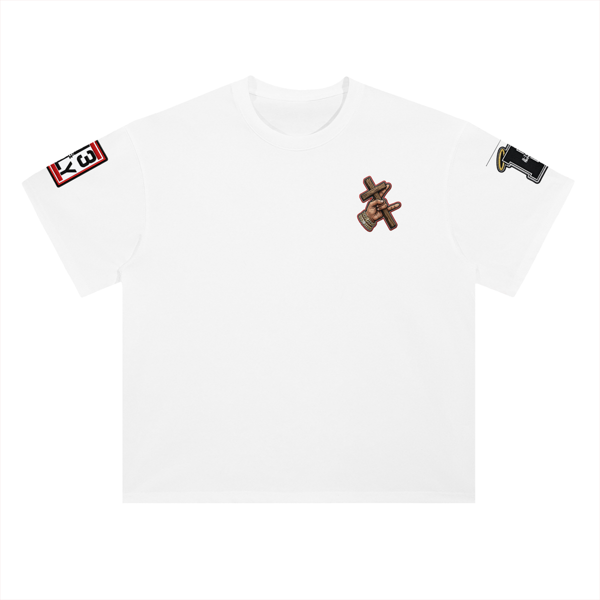 "Follow Me" Heavyweight Drop Shoulder Cotton T-Shirt