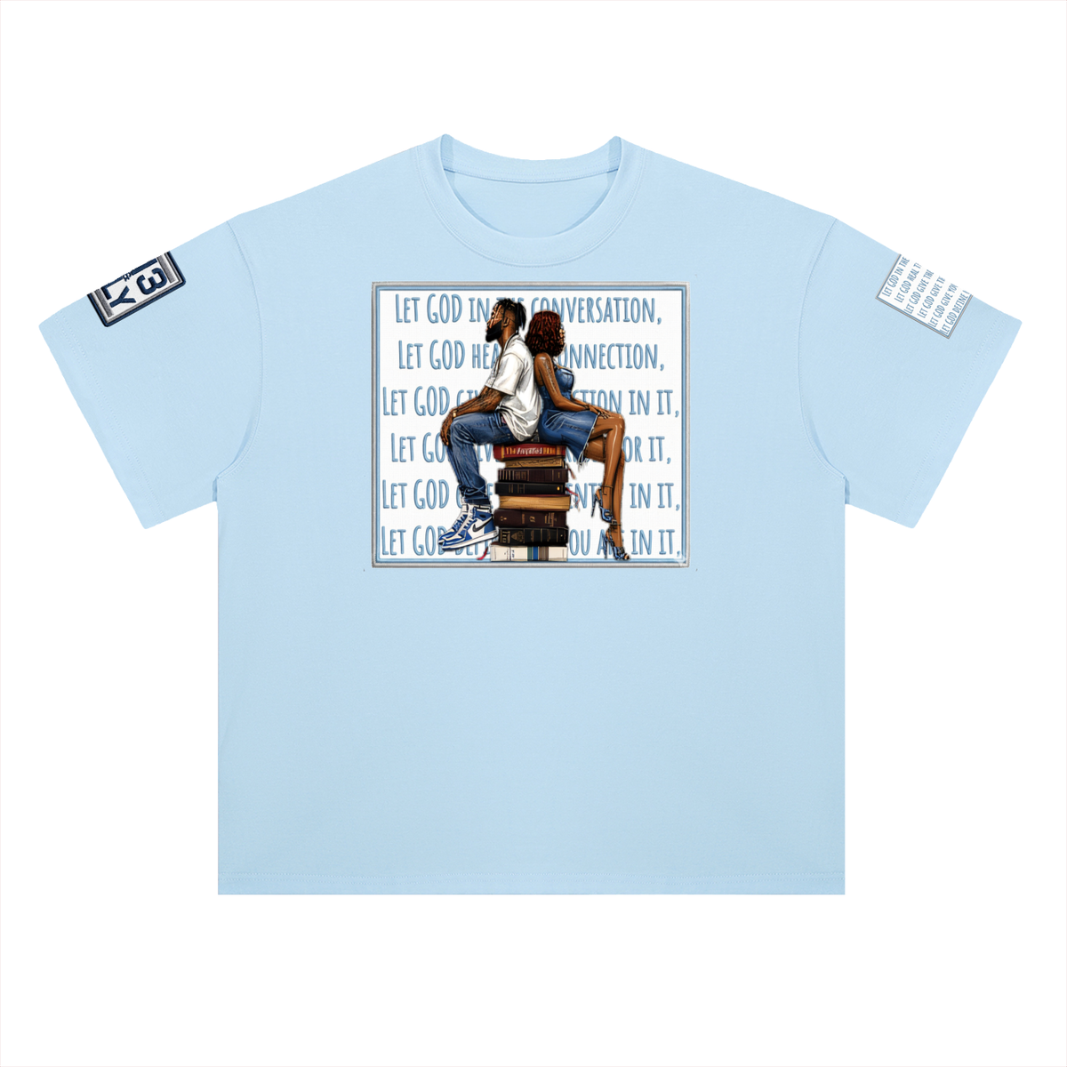 "Let GOD In" Heavyweight Drop Shoulder Cotton T-Shirt