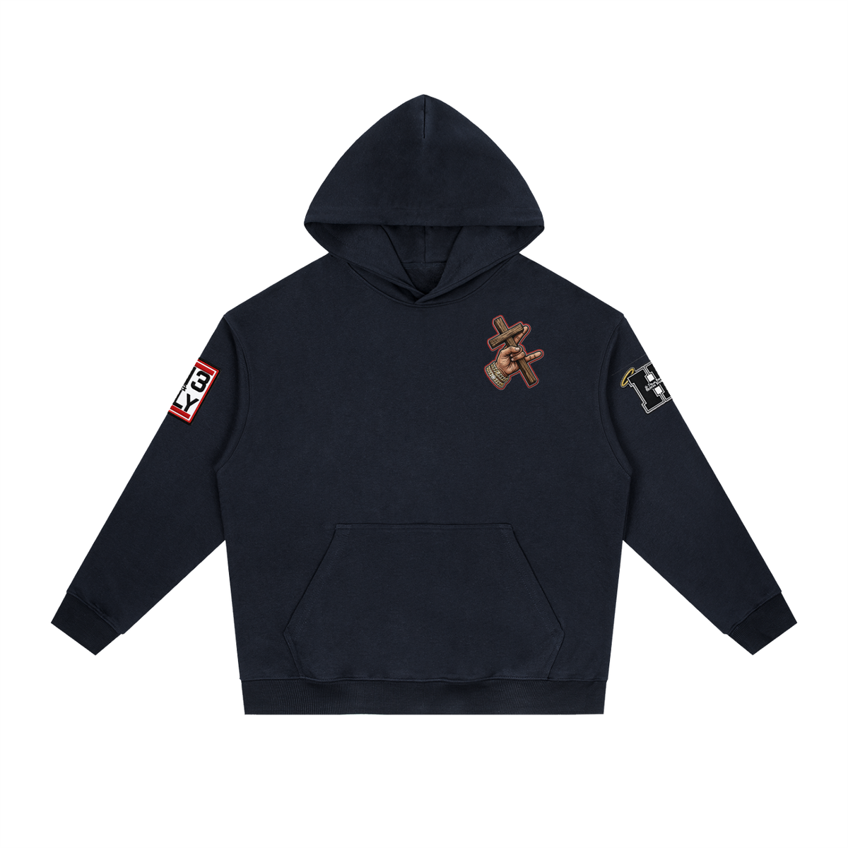 "Follow Me" Essential Heavyweight Drop-Shoulder Hoodie