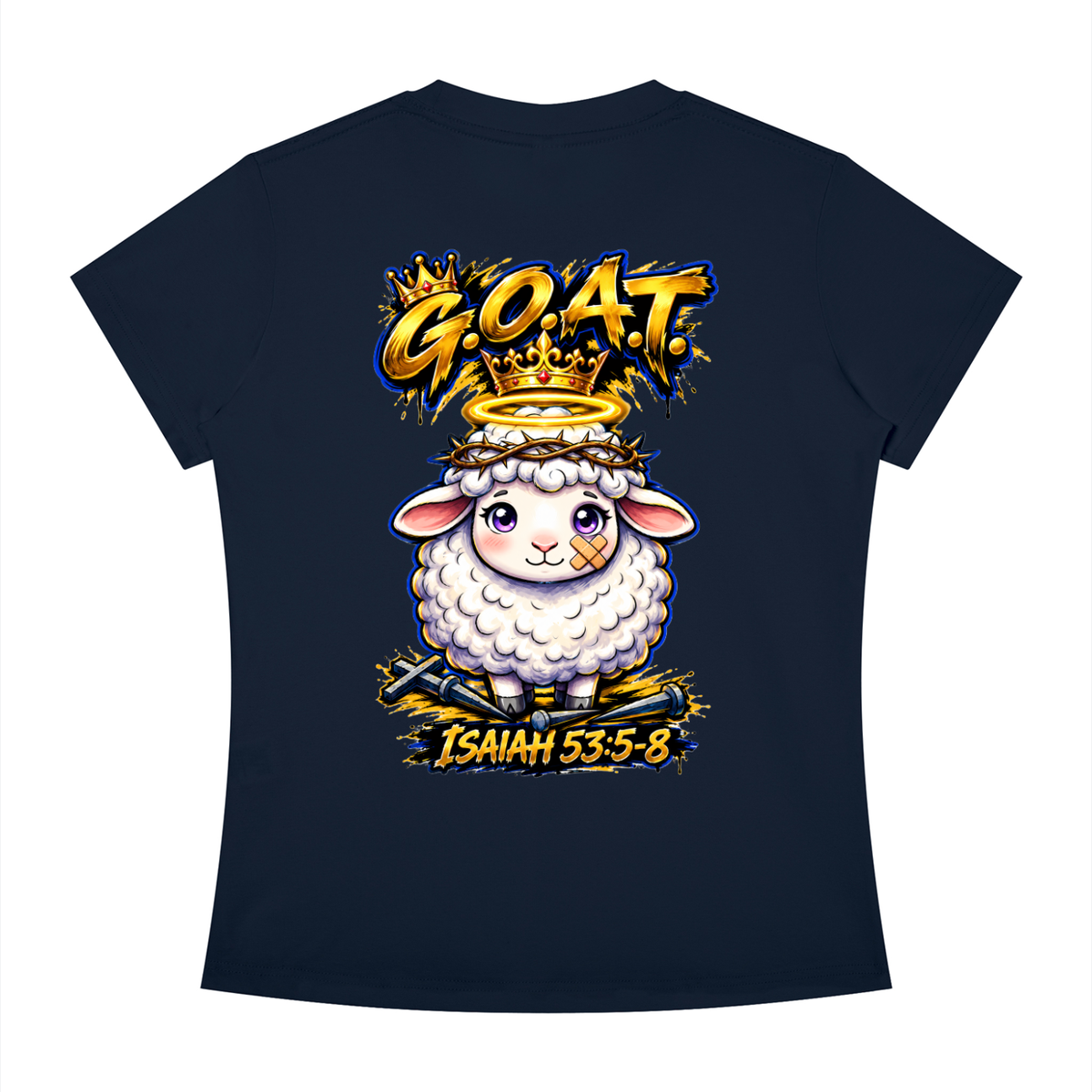 "THE GOAT" Women's Slim Fit Crewneck T-Shirt