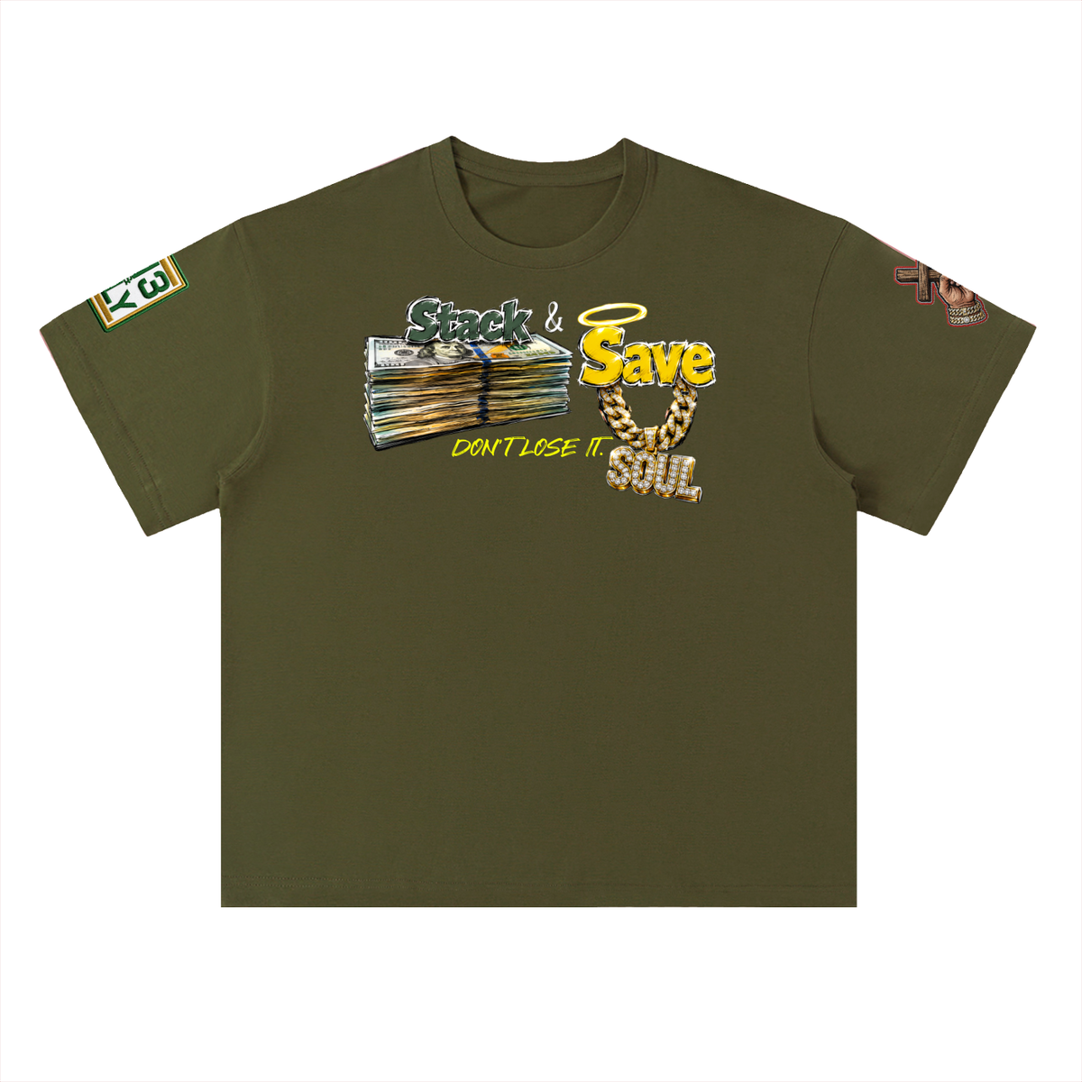 "Stack and Save" Heavyweight Drop Shoulder Cotton T-Shirt