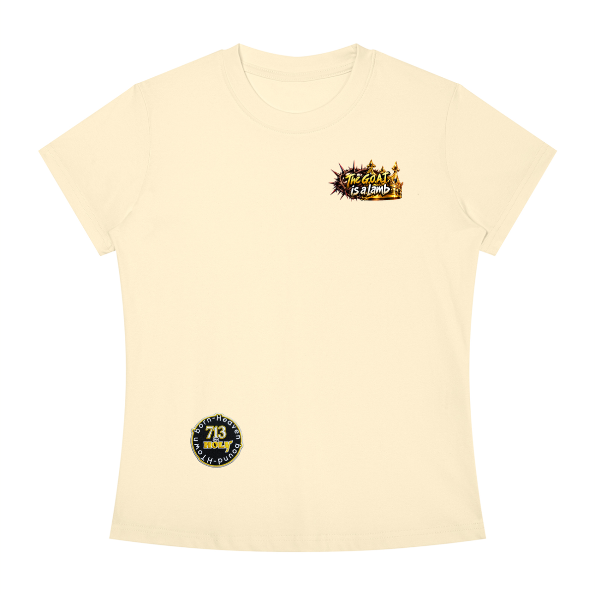 "THE GOAT" Women's Slim Fit Crewneck T-Shirt