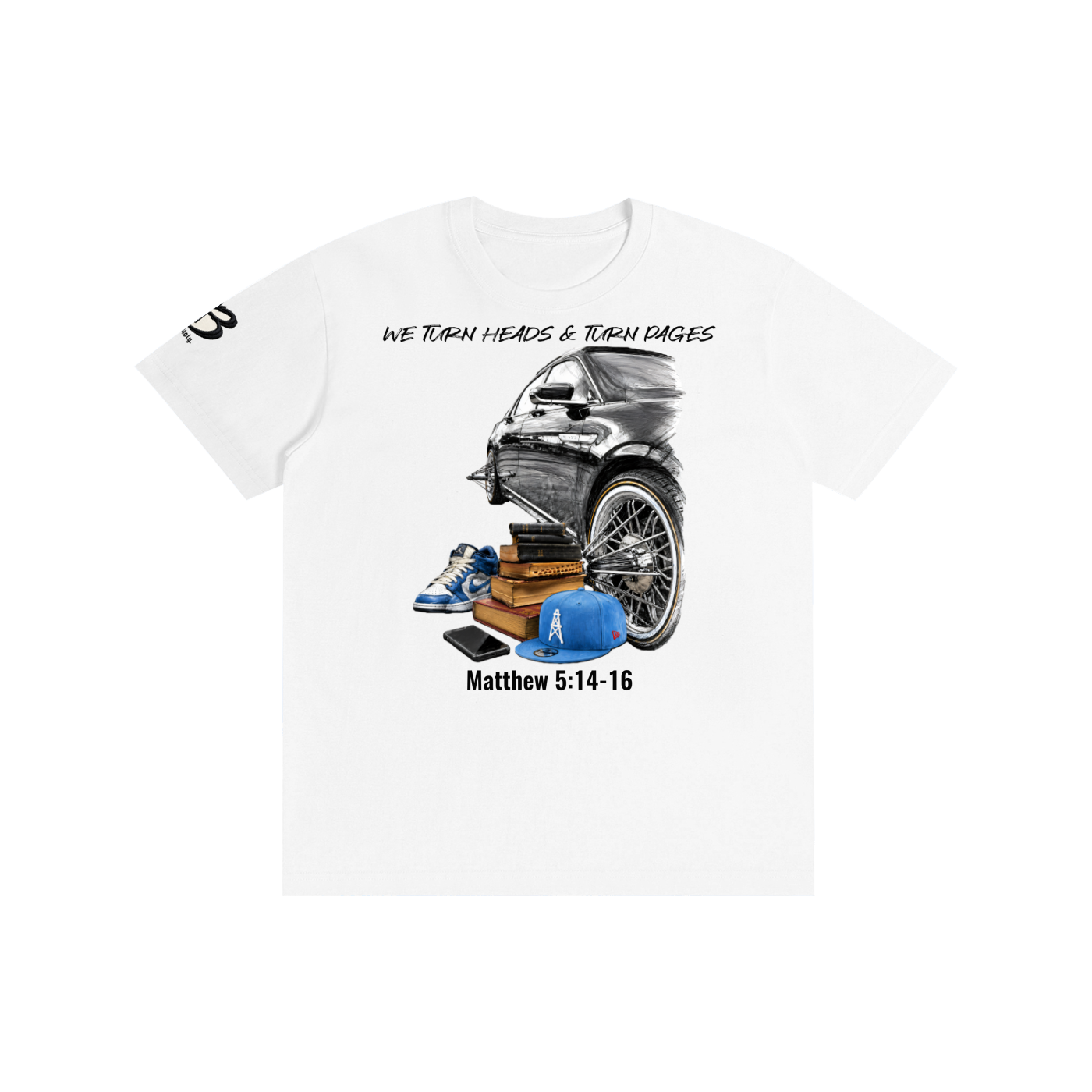 "We turn heads and turn pages" Pure Cotton Unisex T-Shirt