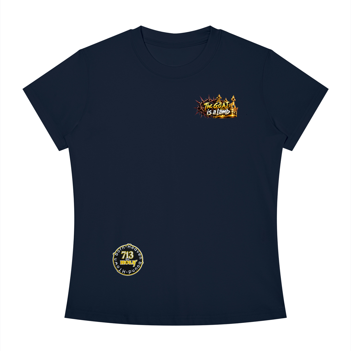 "THE GOAT" Women's Slim Fit Crewneck T-Shirt