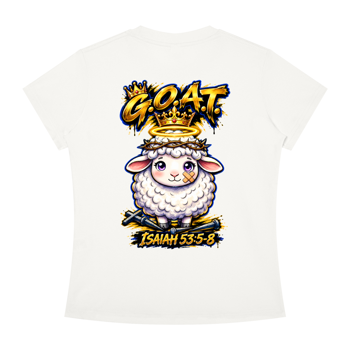 "THE GOAT" Women's Slim Fit Crewneck T-Shirt