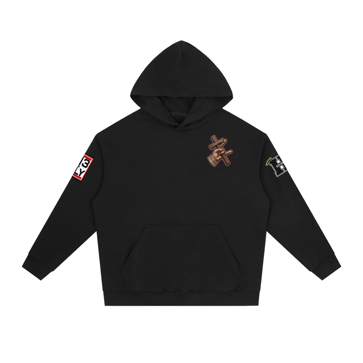 "Follow Me" Essential Heavyweight Drop-Shoulder Hoodie