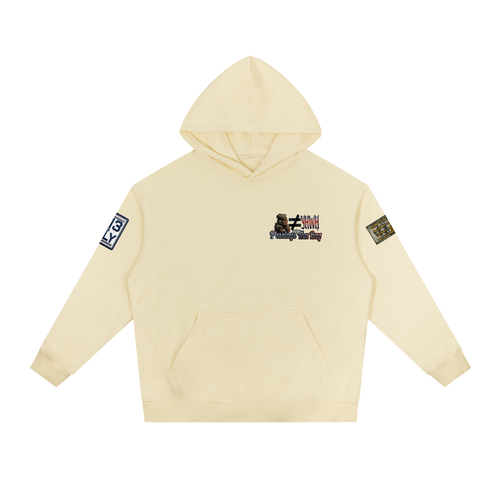 "BLESSINGS OVER BAG" Essential Heavyweight Drop-Shoulder Hoodie