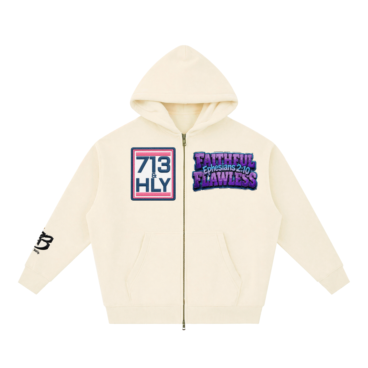 FAITHFUL AND FLAWLESS Essential Oversized Fleece Boxy Hoodie