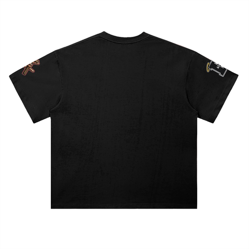 "Change affiliated" Heavyweight Drop Shoulder Cotton T-Shirt