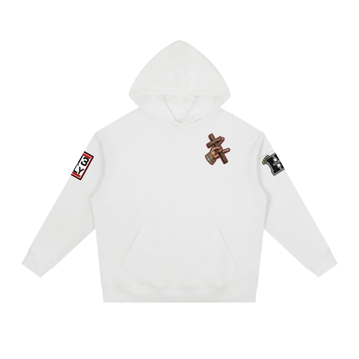 "Follow Me" Essential Heavyweight Drop-Shoulder Hoodie