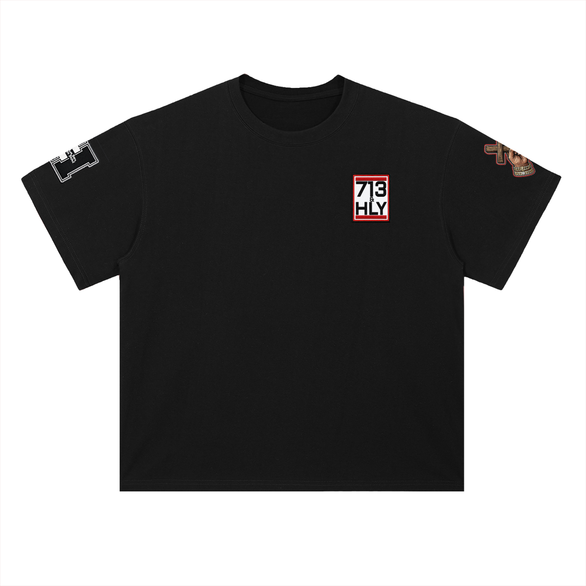 "THE WORD BECAME FLESH" Heavyweight Drop Shoulder Cotton T-Shirt