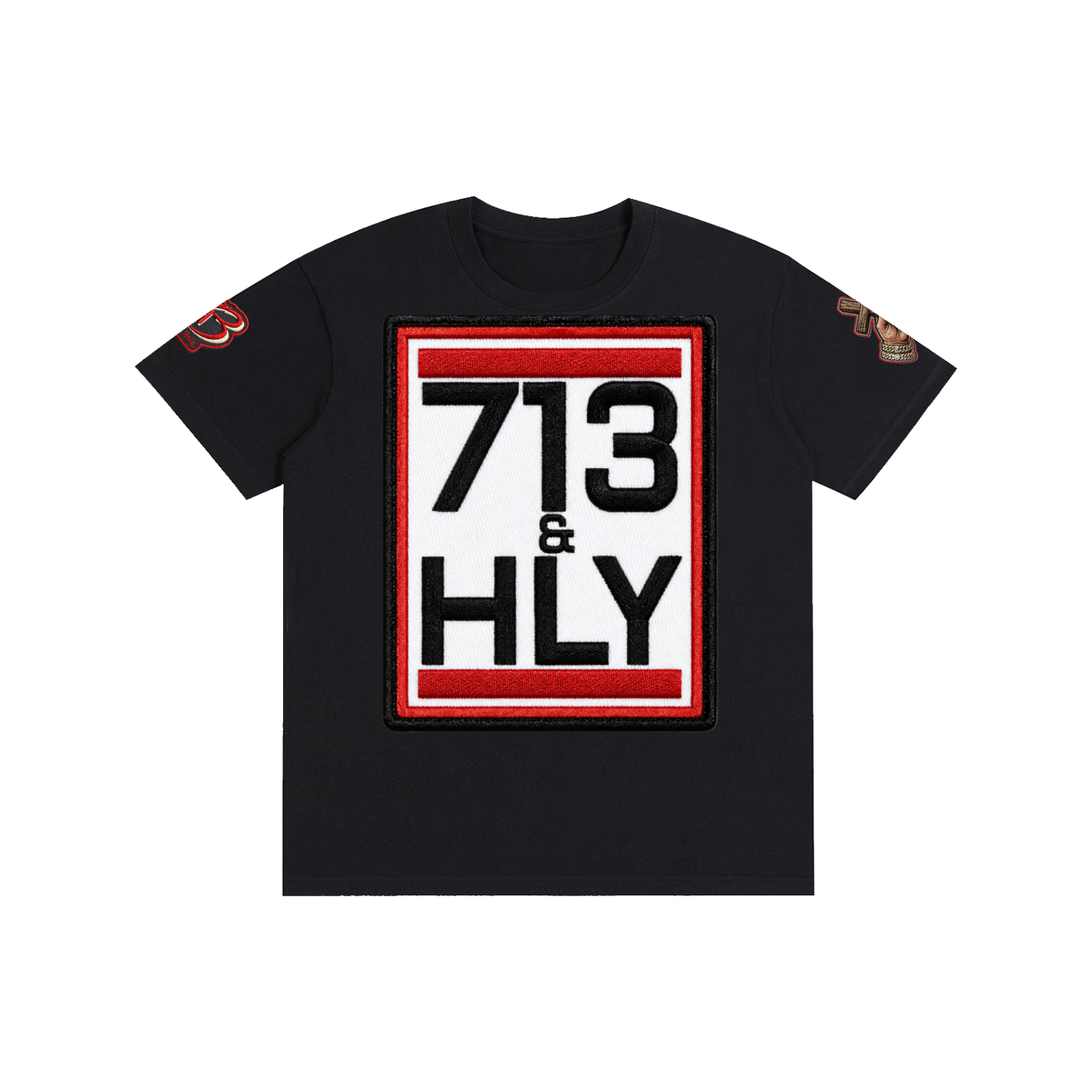 "713 & HOLY" classic logo Pure Cotton Unisex T-Shirt