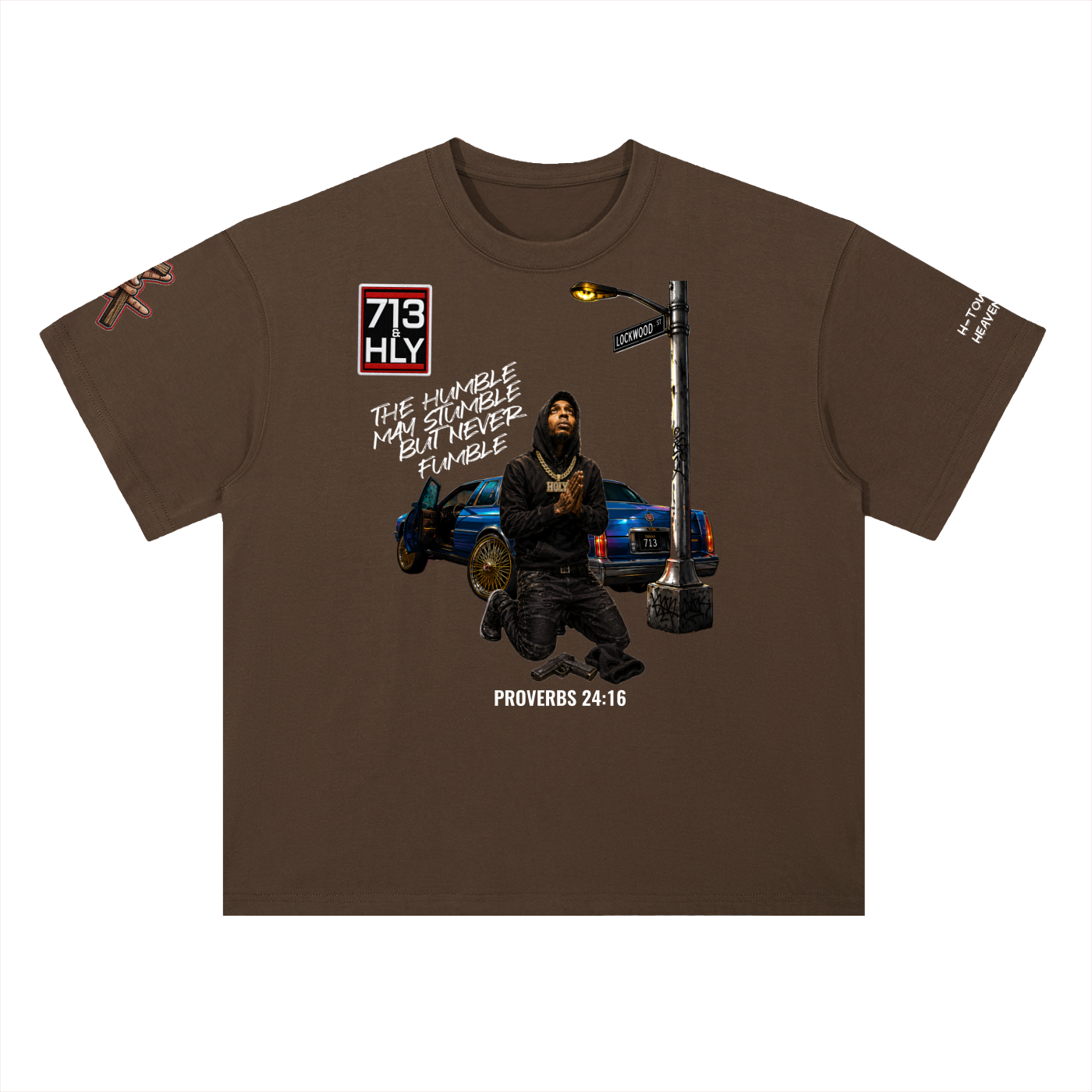 "THE HUMBLE MAY STUMBLE" Heavyweight Drop Shoulder Cotton T-Shirt