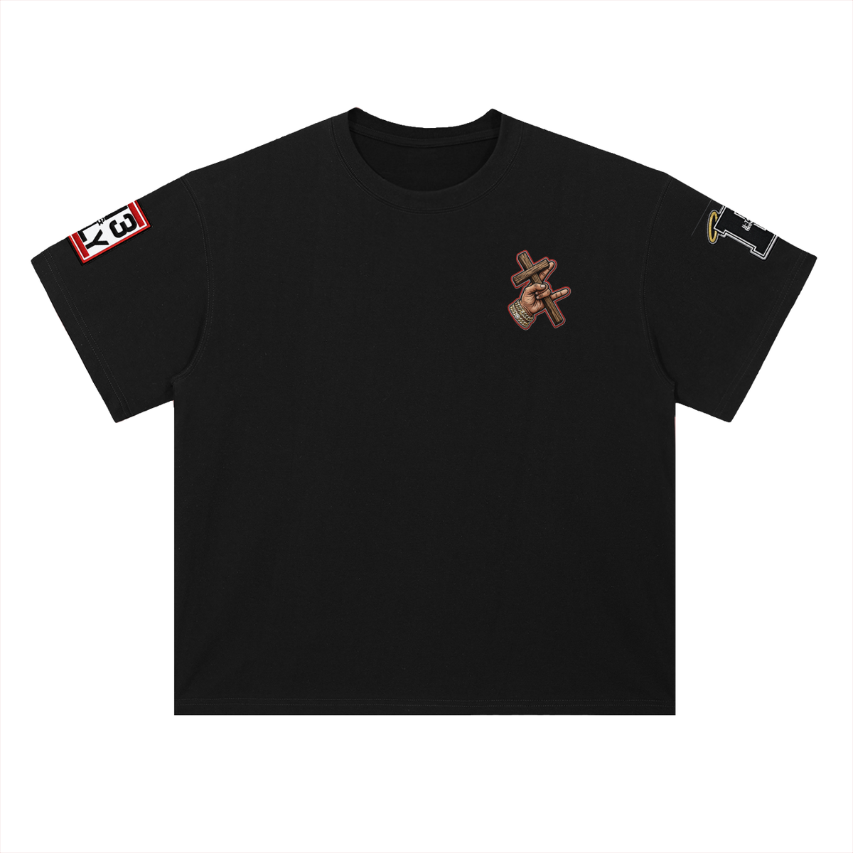 "Follow Me" Heavyweight Drop Shoulder Cotton T-Shirt