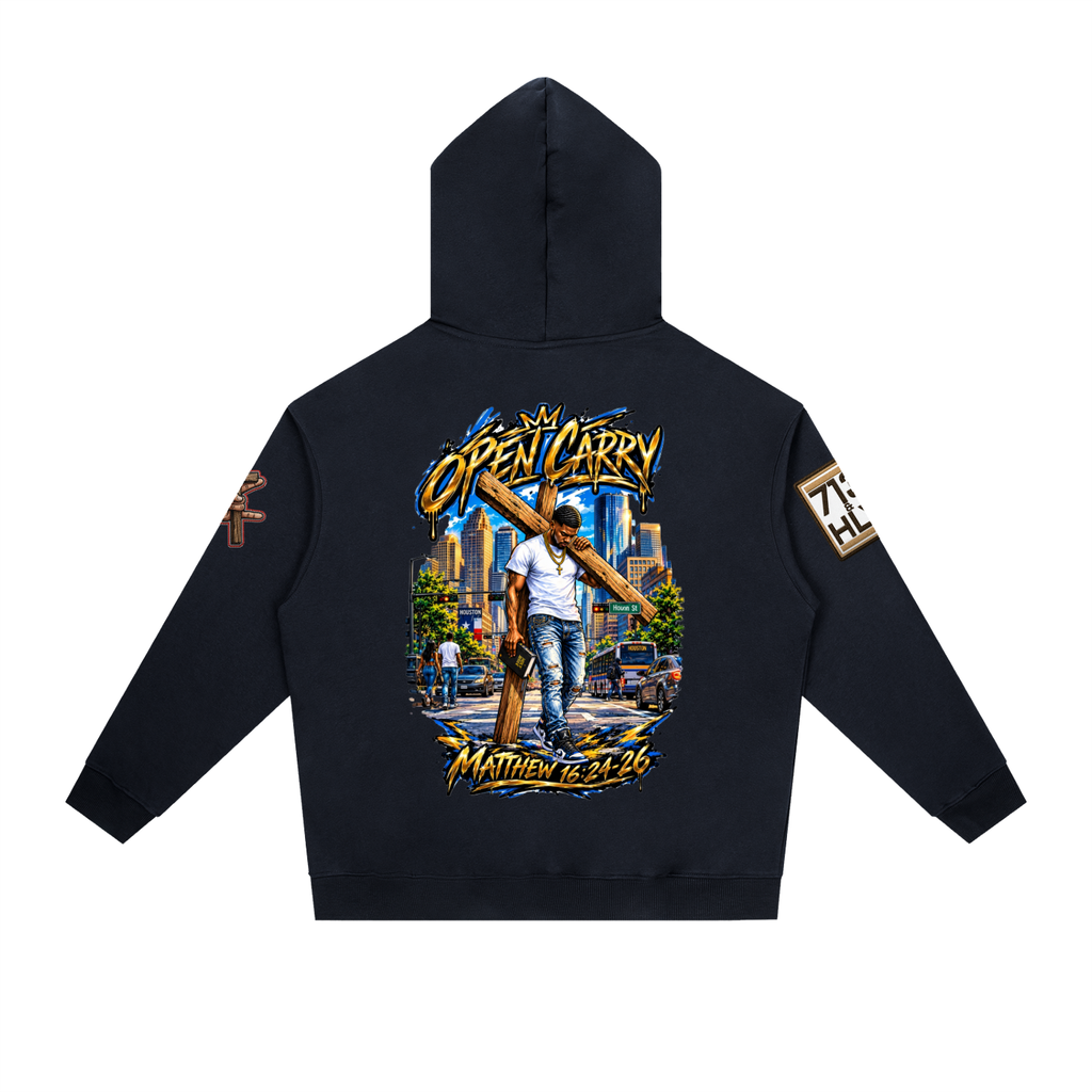 "OPEN CARRY" Essential Heavyweight Drop-Shoulder Hoodie