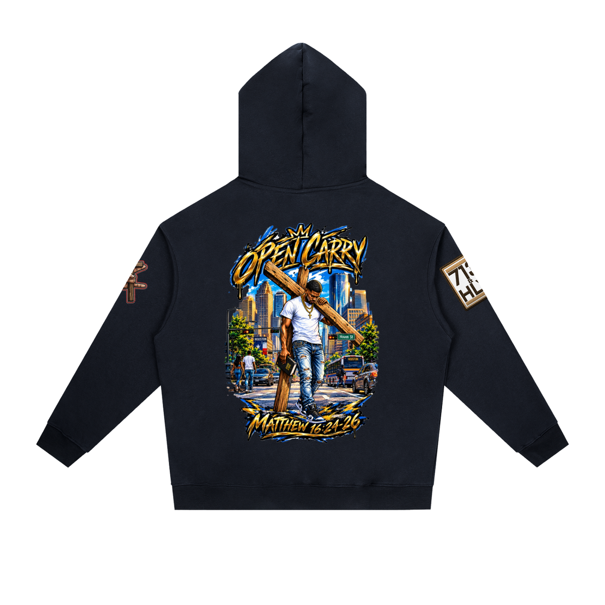 "OPEN CARRY" Essential Heavyweight Drop-Shoulder Hoodie