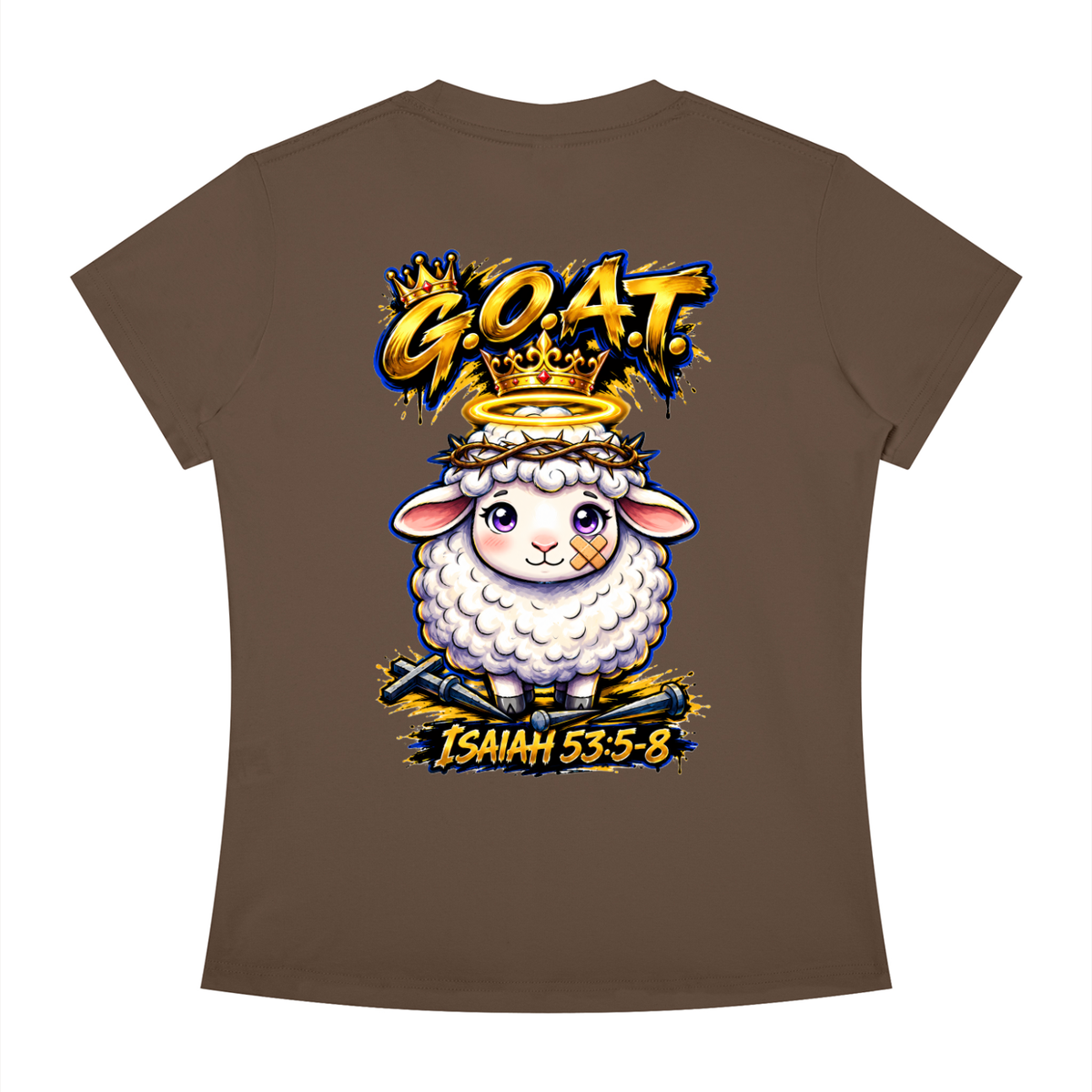 "THE GOAT" Women's Slim Fit Crewneck T-Shirt