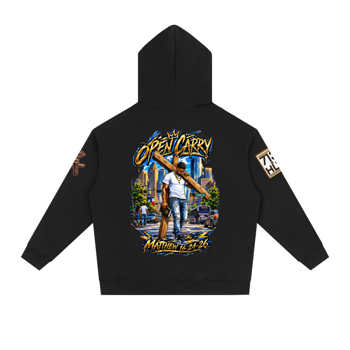 "OPEN CARRY" Essential Heavyweight Drop-Shoulder Hoodie