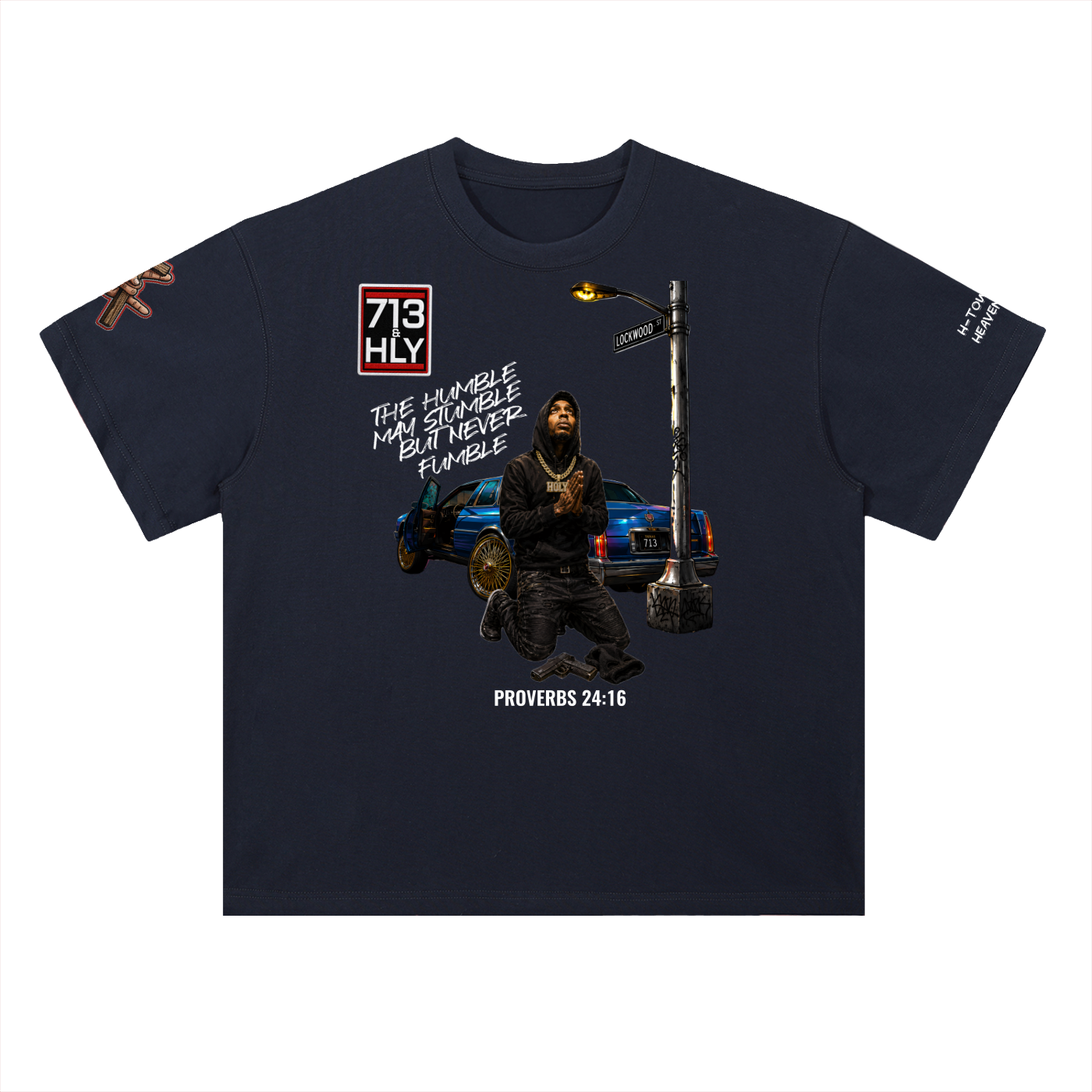 "THE HUMBLE MAY STUMBLE" Heavyweight Drop Shoulder Cotton T-Shirt