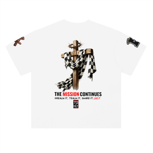 "GLORY & GRIND" Heavyweight Drop Shoulder Cotton T-Shirt