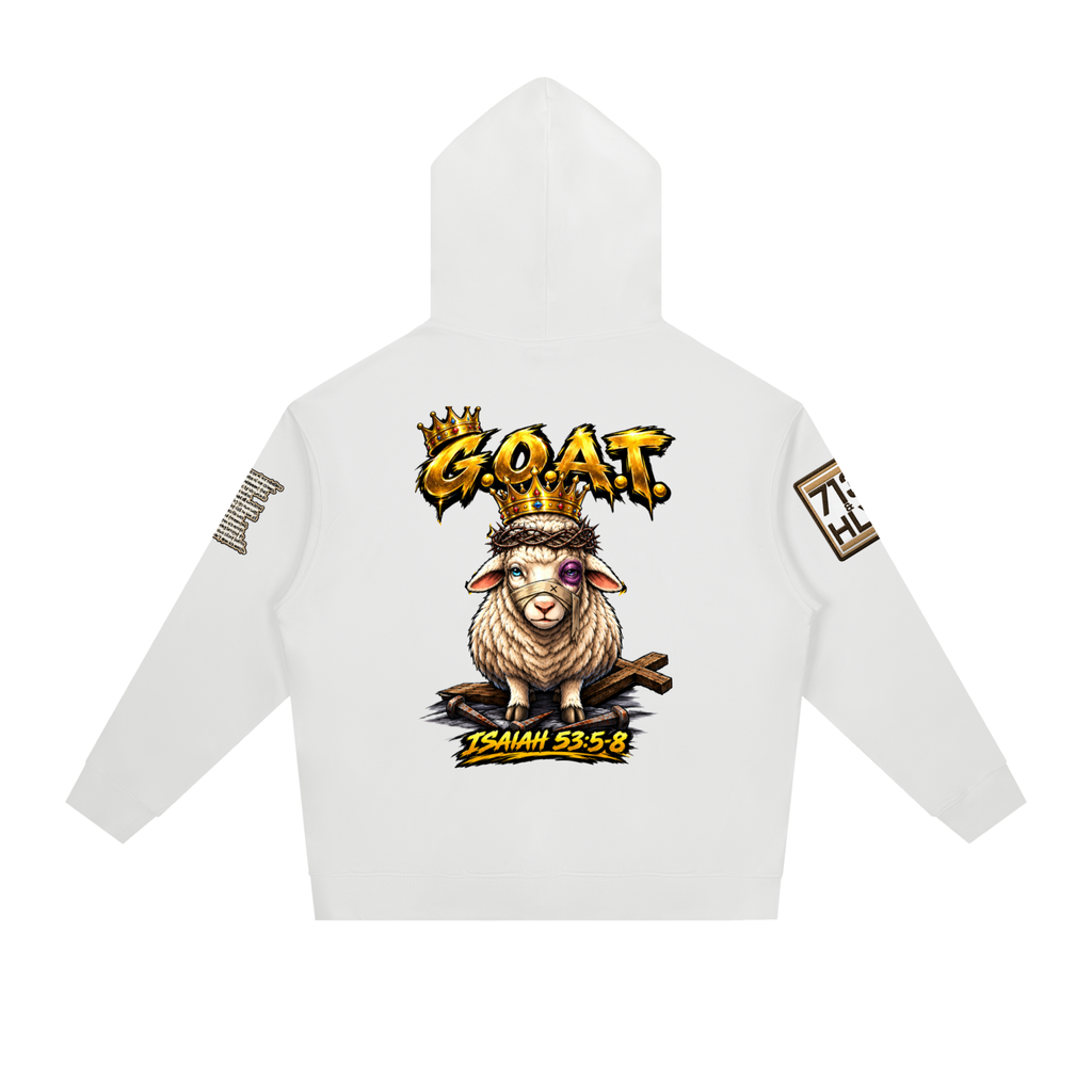 "THE GOAT" Essential Heavyweight Drop-Shoulder Hoodie
