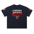 NO LOSSES UNIVERSITY Heavyweight Drop Shoulder Cotton T-Shirt