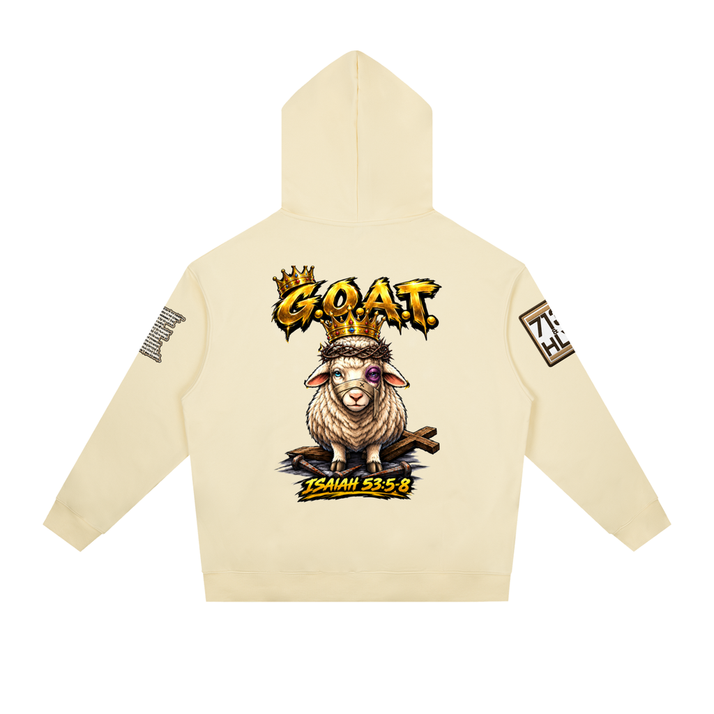 "THE GOAT" Essential Heavyweight Drop-Shoulder Hoodie