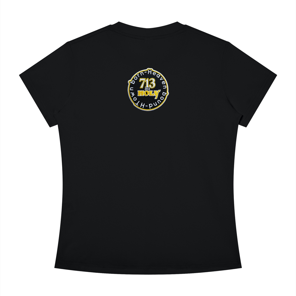 "WHAT THAT MOUTH DO?" Women's Slim Fit Crewneck T-Shirt