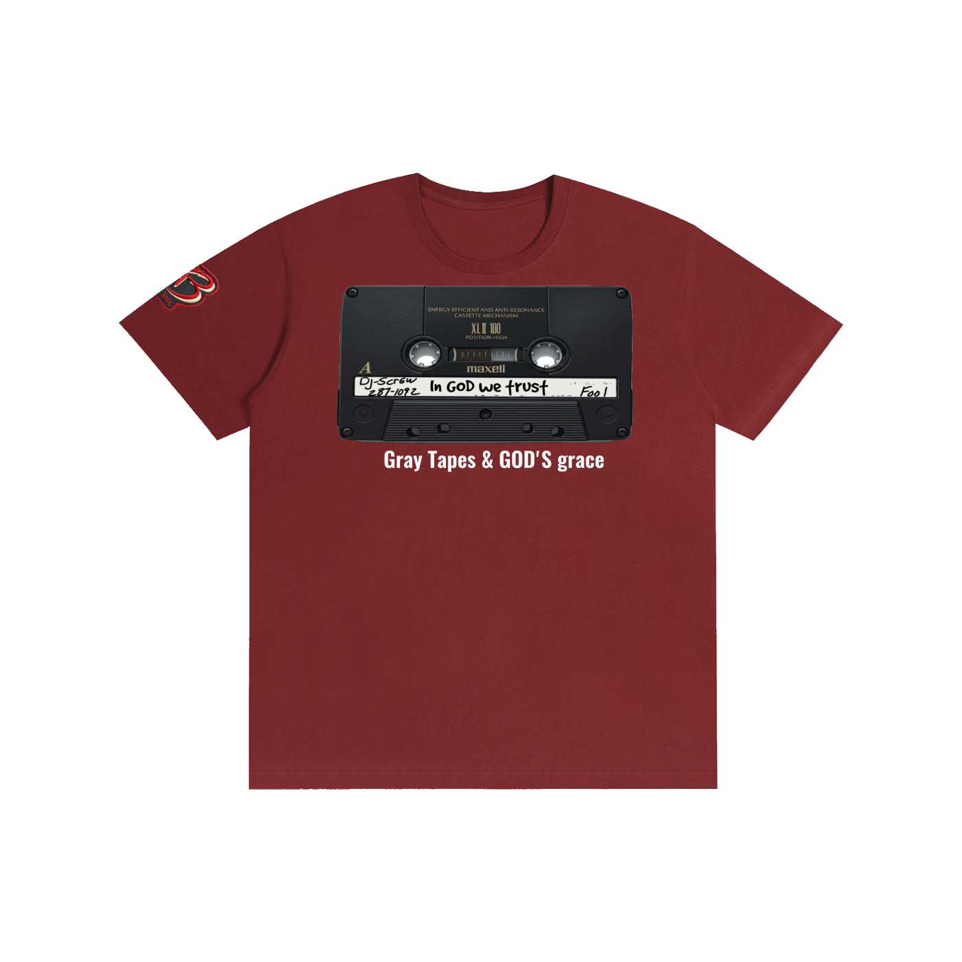 "Gray Tapes & GOD'S Grace" Pure Cotton Unisex T-Shirt