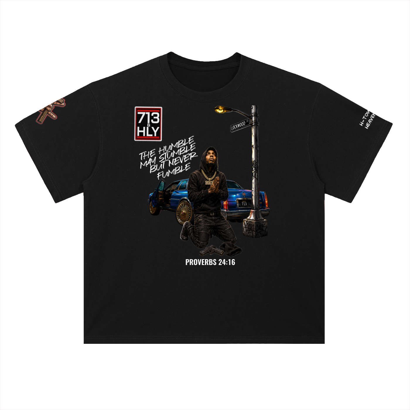 "THE HUMBLE MAY STUMBLE" Heavyweight Drop Shoulder Cotton T-Shirt