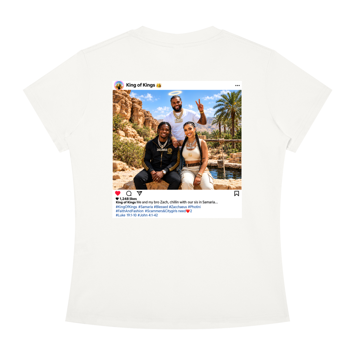 "SCAMMERS & CITY GIRLS" Women's Slim Fit Crewneck T-Shirt