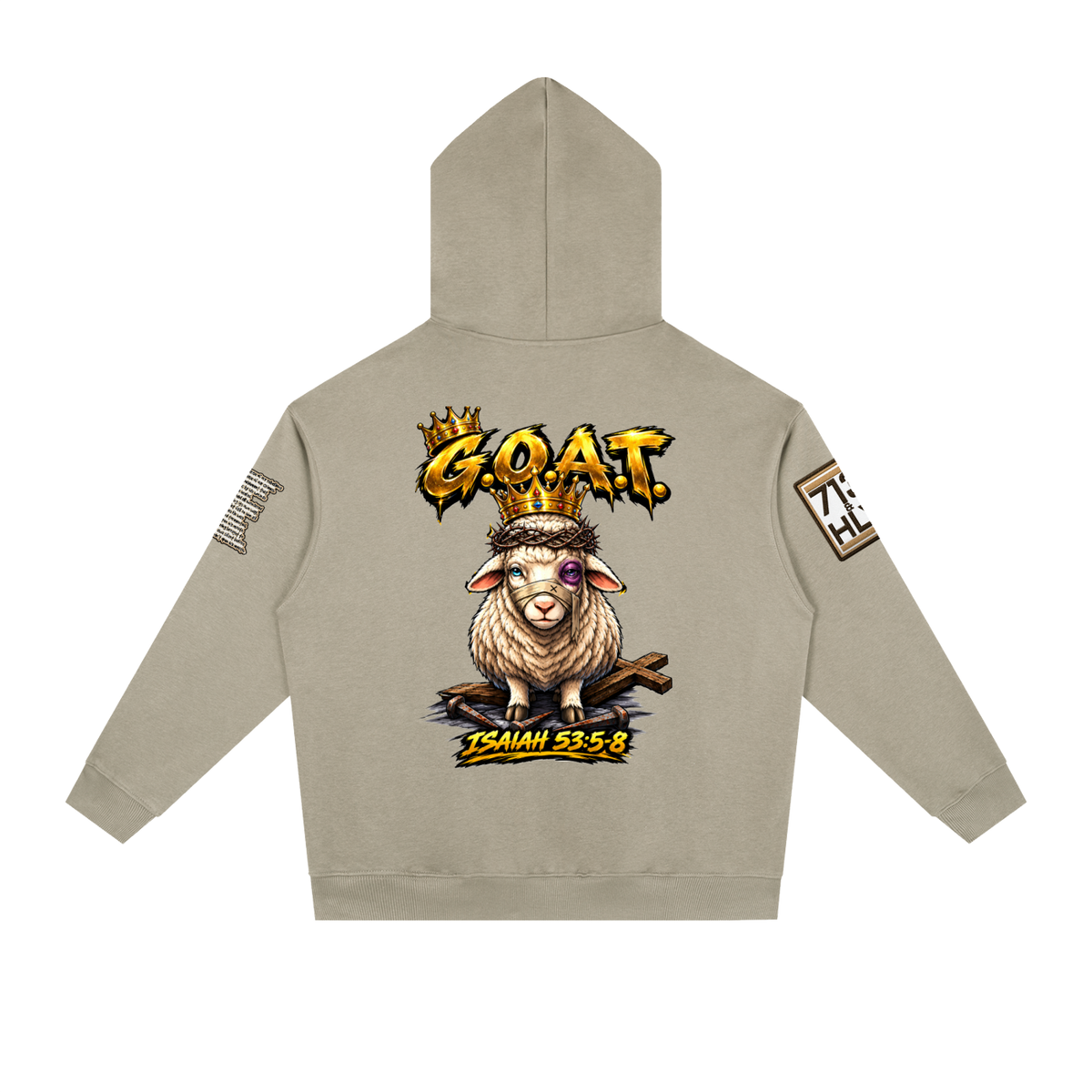"THE GOAT" Essential Heavyweight Drop-Shoulder Hoodie