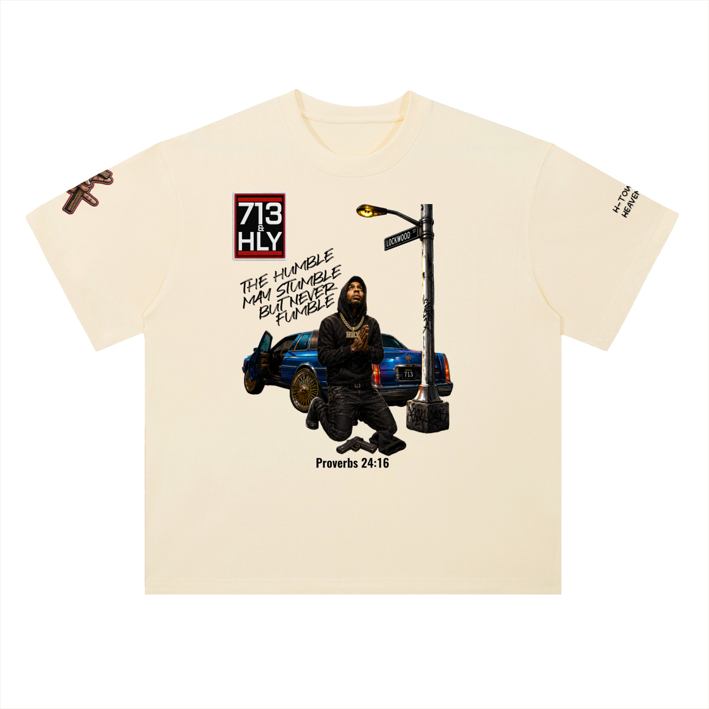 "THE HUMBLE MAY STUMBLE" Heavyweight Drop Shoulder Cotton T-Shirt